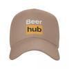 Custom Punk Beer Hub Baseball Cap for Women Unisex Breathable Beerhub Dad Hat Sports Snapback Hats