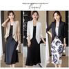 Teluoman Women's Seven-Quarter Sleeve Blazer Jacket