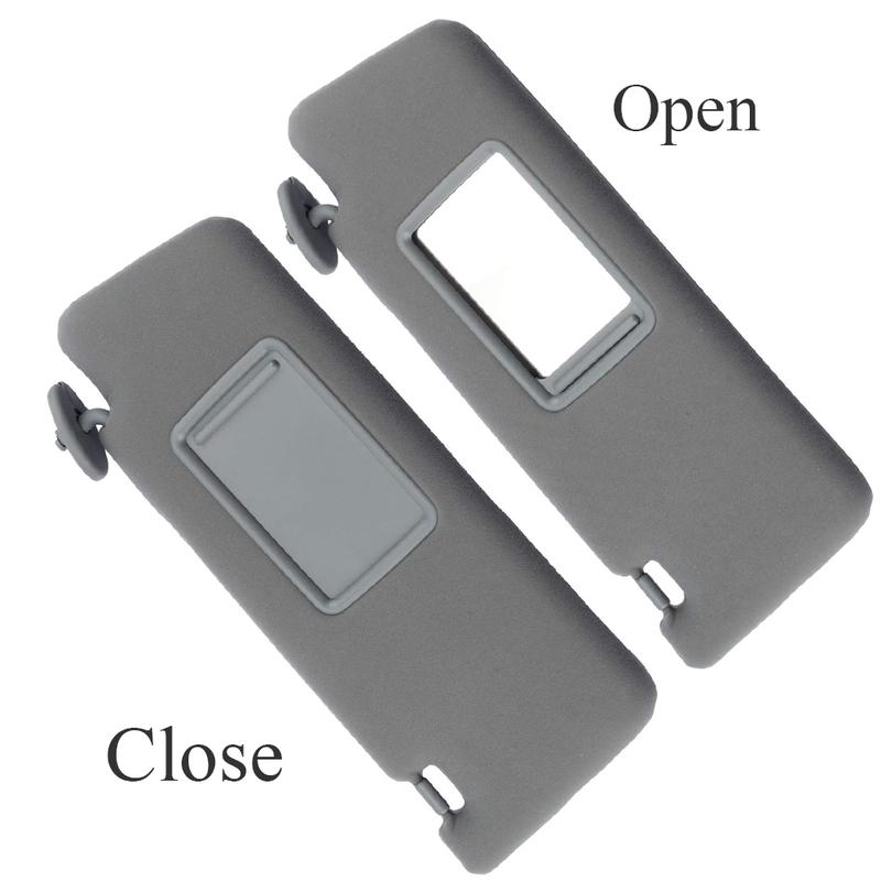 Car Sun Visor With Mirror Grey Beige Sun Shade For Toyota Tacoma 2005-2015 Left Hand Driver