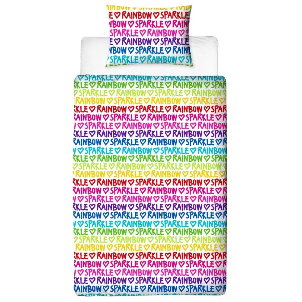 Rainbow High Reversible Sparkle Duvet Cover Set