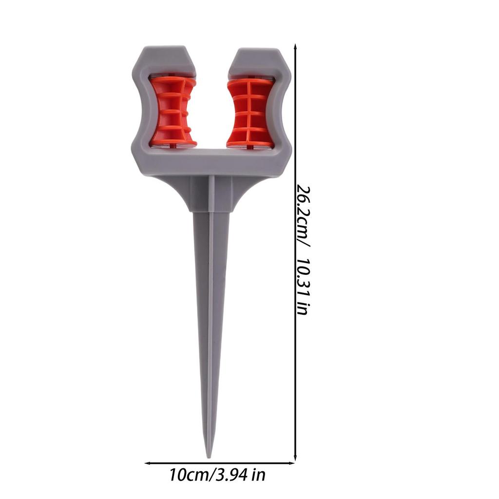 Garden Hose Guide Spike Heavy Duty Plant Protector Stake Roller Wheel for Watering Pipe Guide Nail for Flower Bed Lawn Landscape