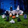 10PCS Desktop Ornament Halloween Pumpkin Decor Horror Ghost Decorations  For Desktop Display