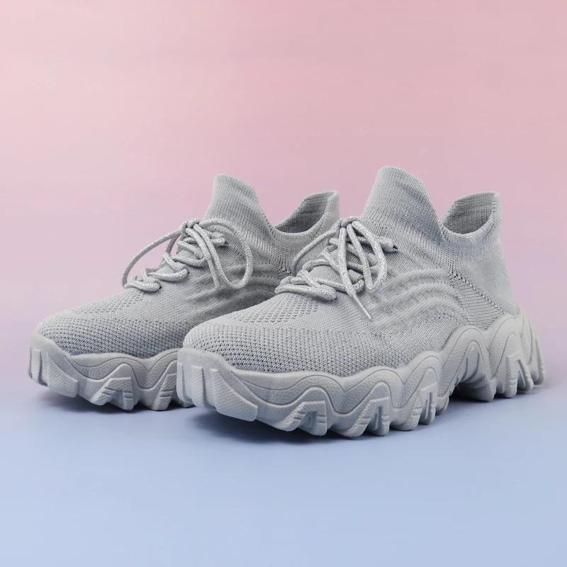 Fashionable Men's Casual Shoes Mesh Breathable Women's Men's Casual Sports Shoes Anti-Slip Running Shoe Lightweight Sock Shoe