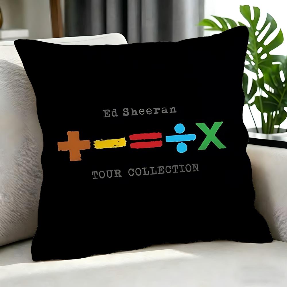 Singer - Ed Sheeran Cushion Cover Cushion Cover Set 4Pcs 50X50 45X45 40X40 Pillowcase Decorative Sofa Home Decor