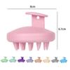 Silicone Scalp Massaging Shampoo Brush and Dredging Comb