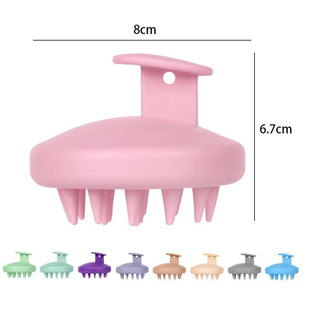 Silicone Scalp Massaging Shampoo Brush and Dredging Comb