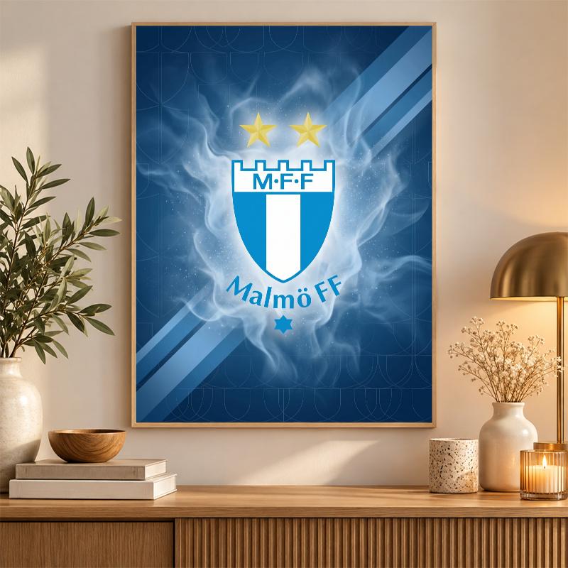 Malmö FF Diamond Painting Kit 5D Full Drill DIY Diamond Mosaic Wall Art Home Decor