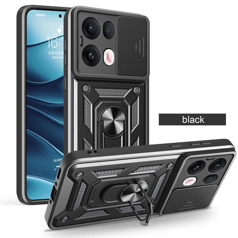 Armor Slide Lens Funda For Oppo Reno 13 13Pro 5G Case Car Magnetic Holder Ring Stand Protect Back Cover for OPPO Reno13 Pro Capa