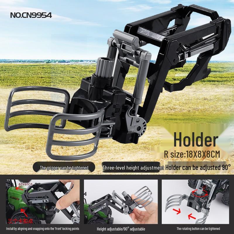 Electric Remote-Control Alloy Tractor & Harvester Toy for Kids