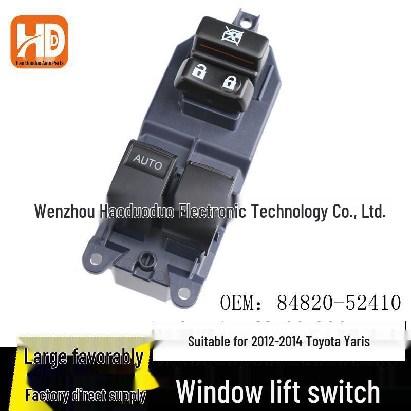 Power Window Switch for 2012-2014 Toyota Yaris - Part No. 84820-52410 Electric