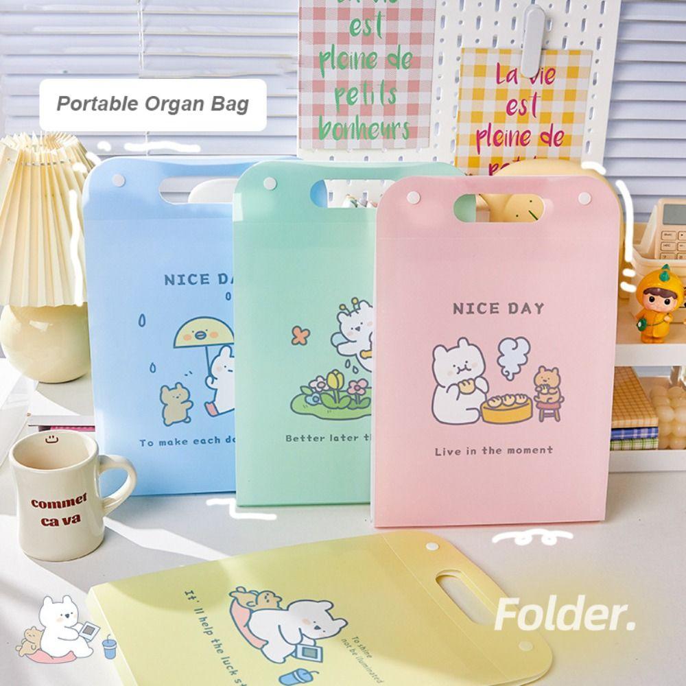 

Cartoon A4 File Folder Creative Document Bag Cute Test Paper Storage Folder