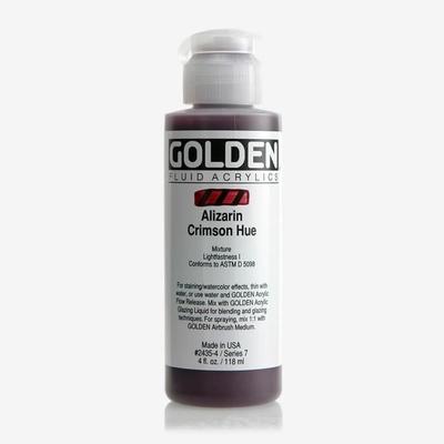 Acrylverf - GOLDEN - Alizarine Karmozijn Tint - 119ml - Hoge Vloeibaarheid - Gemengd
