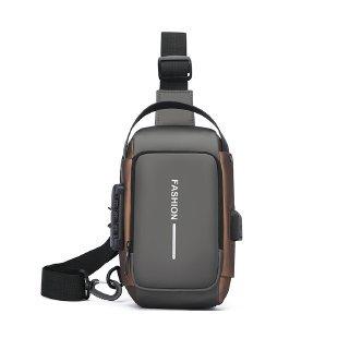 

TS JYL laptop bag,Men Vintage Riding Bag Shoulder High Grade Large Capacity Chest Bag OneSize серый