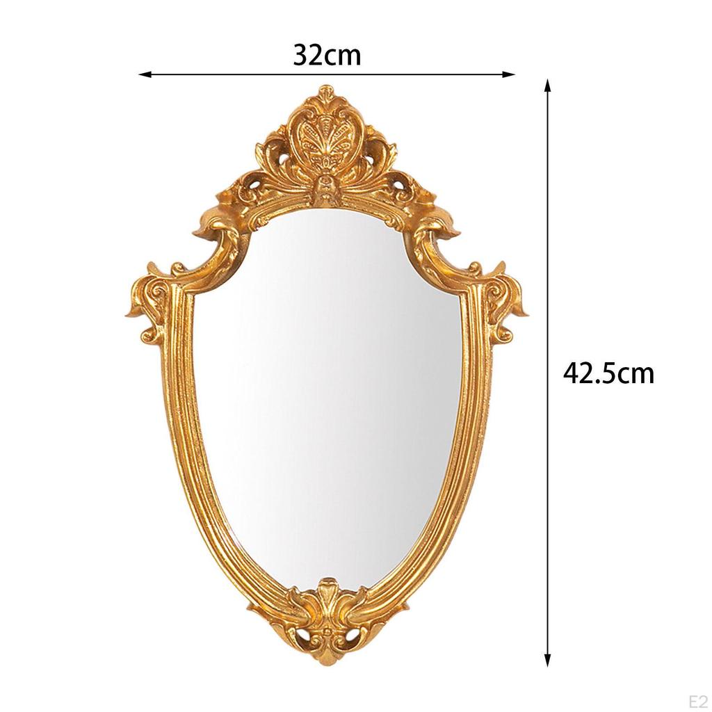 Antique Bathroom Mirrors, Makeup Mirror Wall Decor, Decorative for Entryway Bedroom