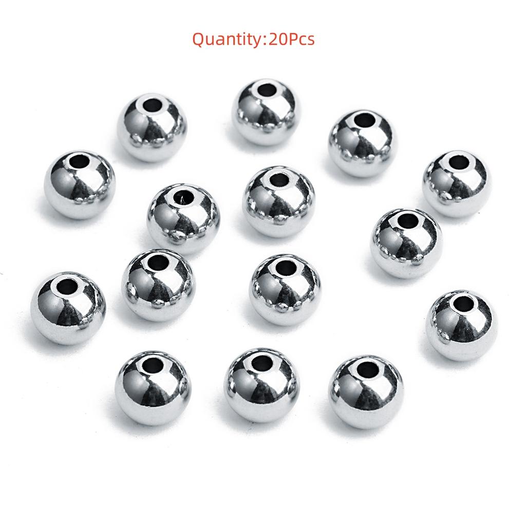 High Quality Stainless Steel Beads Square Round Wheel Shaped Loose Spaced Beads For DIY Charms Bracelet Jewelry Accessories