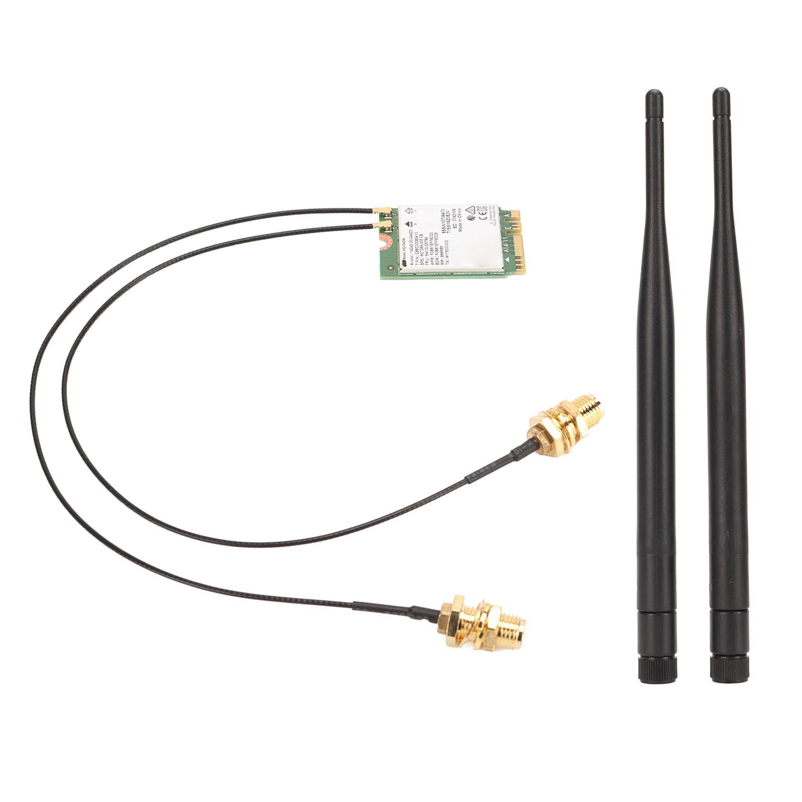 

Бездротова мережева карта Gigabit Тридіапазонна WiFi 6 Покоління 802.11AX Стандарт 6 ГГц 5 ГГц 2.4 ГГц M.2