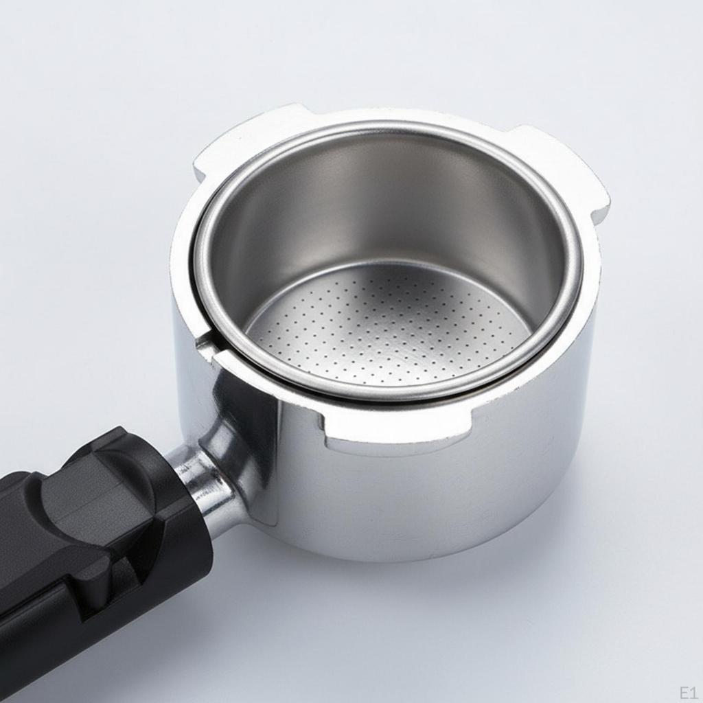 Bodenloser Siebträger 51mm Espresso Zubehör Doppelportion für Baristas