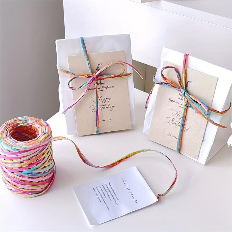 Colorful Birthday Greeting Card Gift Packaging Ribbon - Decorative Gift Packaging for Birthdays, Parties, and Celebrations