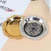 1Pc Glossy Silver Golden Iron Tray Plate for Party Buffet Fruit Cake Dessert Sundries Storage Ornamental Decoration