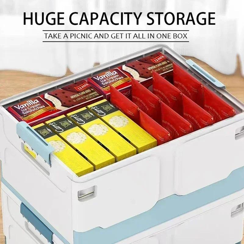A multi colored storage box with a foldable design, perfect for storing in home wardrobes