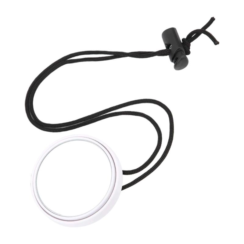 Scubas Diving Rearview Mirror Diving Tool Water Sports Swimming Mirror Adjustable Dives Safety Equipment With Lanyard белый