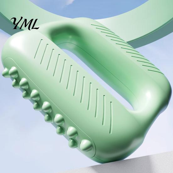 Thigh Vibration Relief Mini Electric Fascia Massager, Portable Muscle Relaxation Massage Ring with LCD Display, Adjustable Soothing Device Strap,