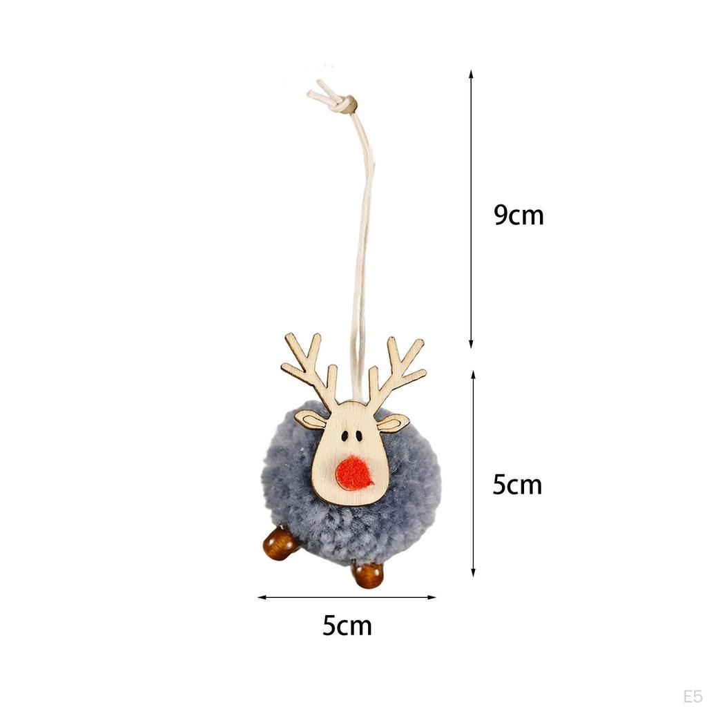 Christmas Figurines Decoration Elk Deer Doll for Year's Garden