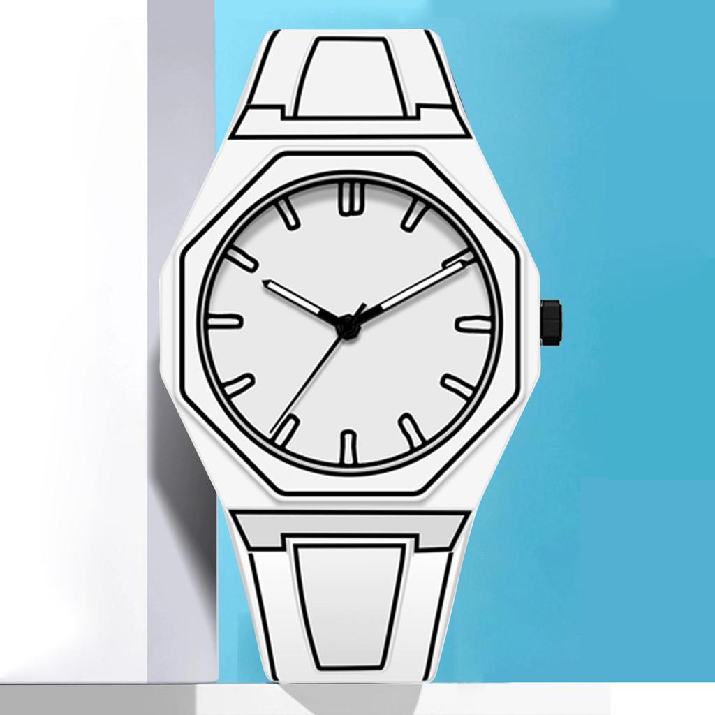 1pc Men's Quartz Watch, Made of Quartz and Silicone Material. Suitable for All Occasions. Perfect for Both Men and Women To Wear