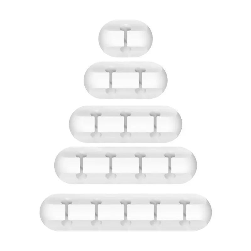 Silicone USB Cable Organizer USB Charging Cable Winder Desktop Tidy Management Clips Cable Holder For Mouse earphone Accessories