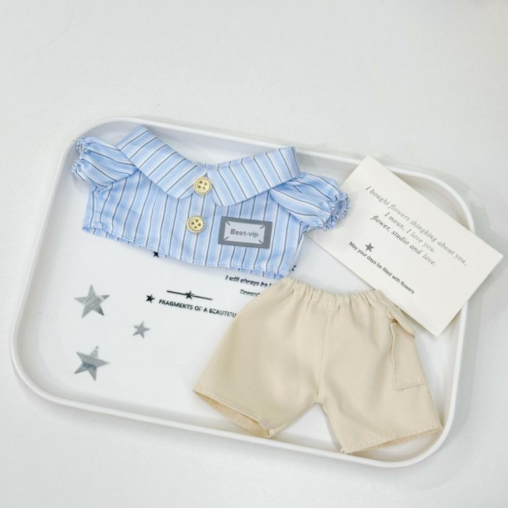 

Washable Plush Doll Clothes Lovely Design French Retro Style Doll Clothes 20cm Size Doll 1 set