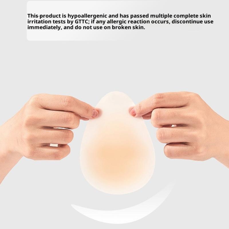 1Pair Silicone Nipple Covers Seamless Reusable Skin-Friendly Liners Adhesive Breast Boob Tape Invisible Chest Stickers