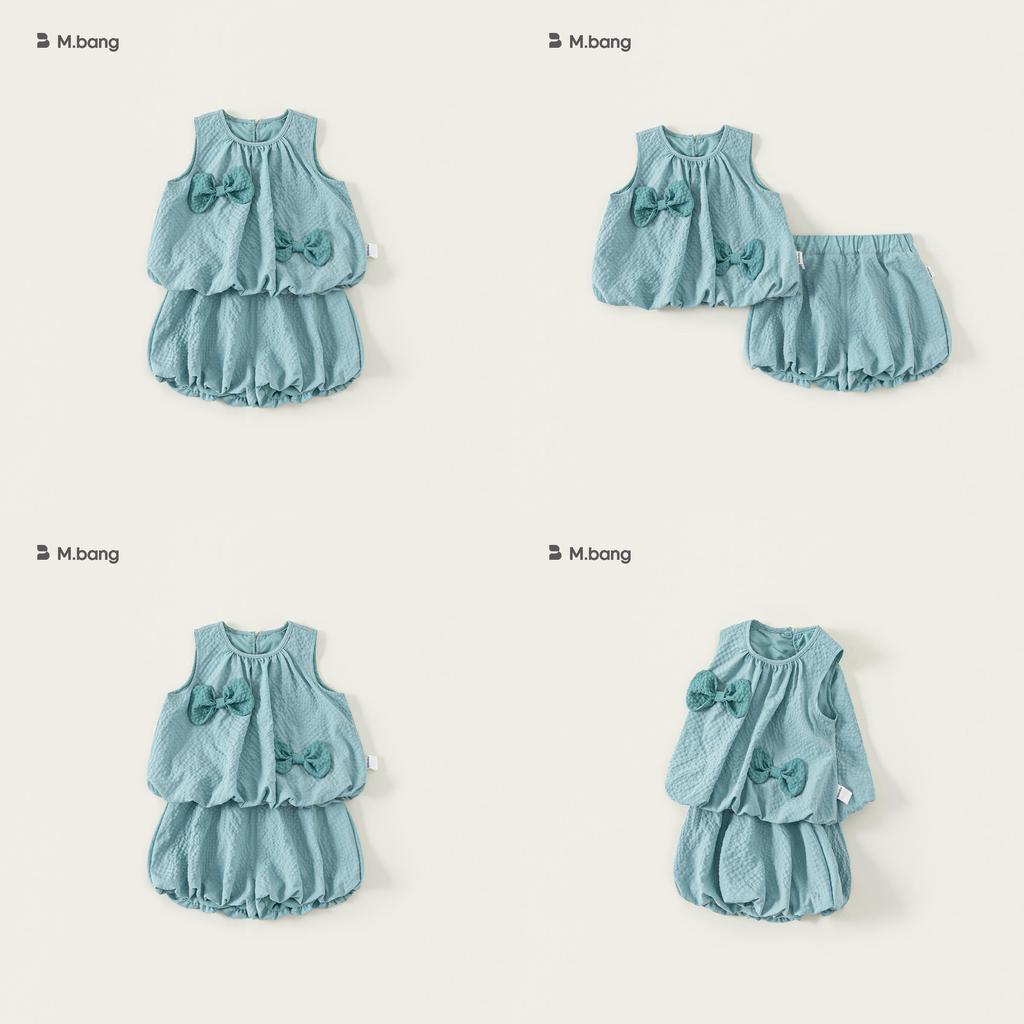 Kid Girl Summer Dress Set With Soft Material And Bow For Ages 3 To 8