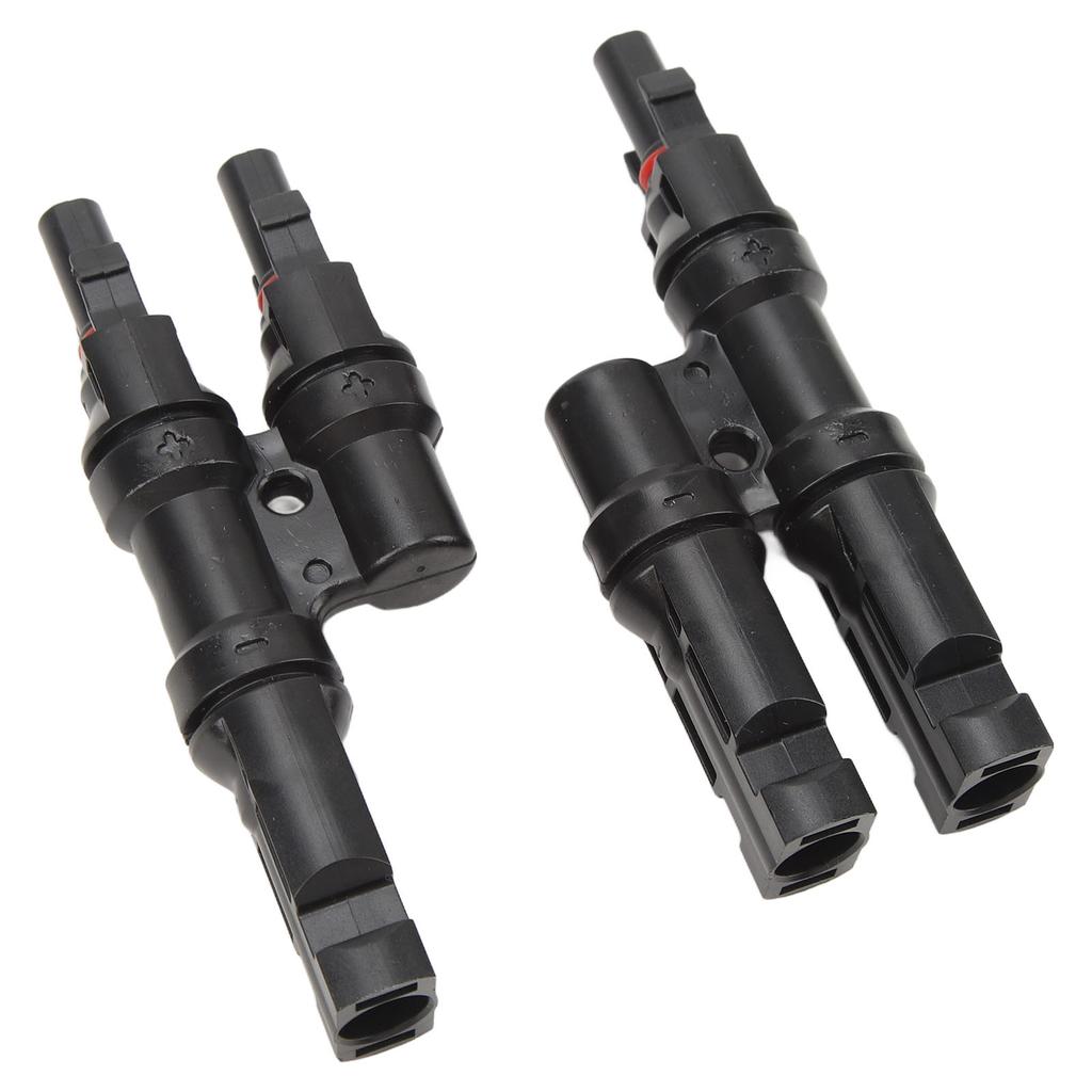 Solarsteckverbinder 3-fach T-Typ 1 zu 2 Verbinder für Parallelschaltung zwischen Solarmodulen