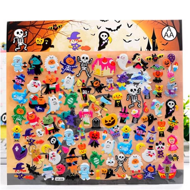 3D Bubble Sticker Car Truck Plane Traffic Waterproof Cartoon Anime Stickers For Girl Boy Kids Funny Educational Toys