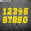 Tri Mishki HZX1185# Artistic Font Race Number Decals Car Sticker Funny Vinyl Decals Motorcycle Accessories Stickers