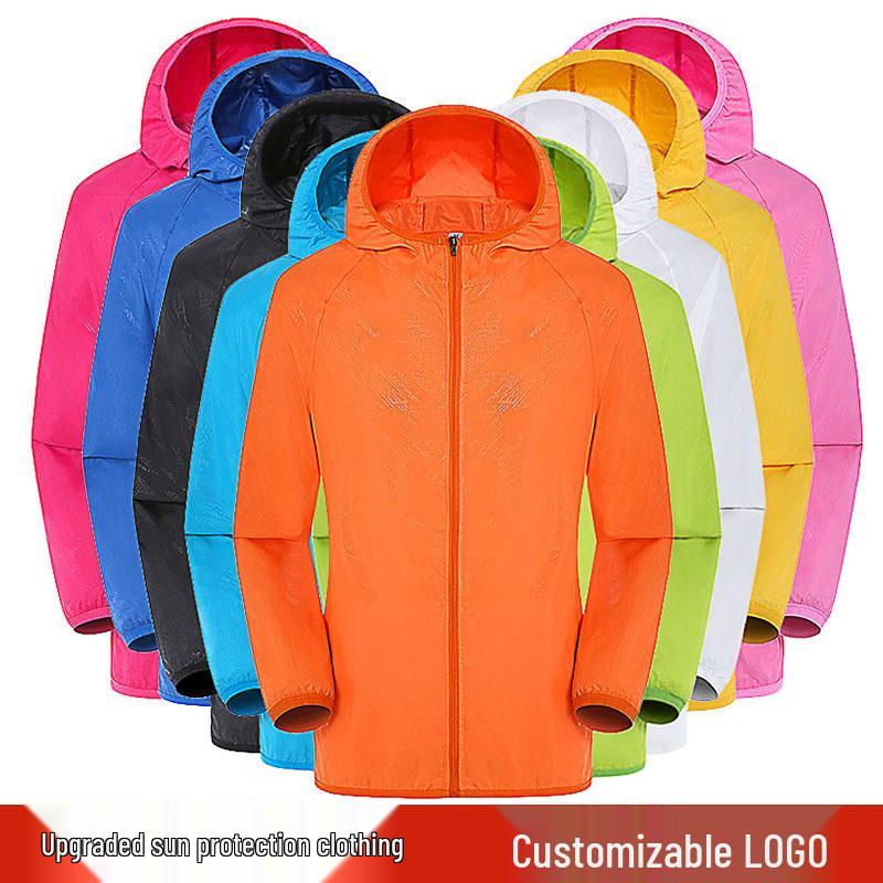 Unisex UV Protection Windbreaker - Customizable Logo