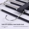 Multifunctional Stainless Steel Non-Slip Folding Pants Rack – Multi-Layer Storage Hanger