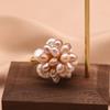Pearl Ring Niche Retro High-end Flower Light Luxury Niche Ring Cool Style Elegant Accessory