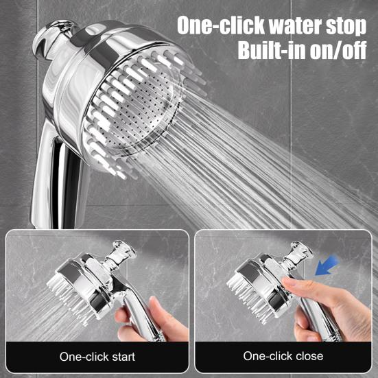 Nástavec sprchové hlavice pro psa Vysokotlaká ruční sprchová hlavice s masážním kartáčem Potřeby pro sprchování domácích mazlíčků pro koupání psů