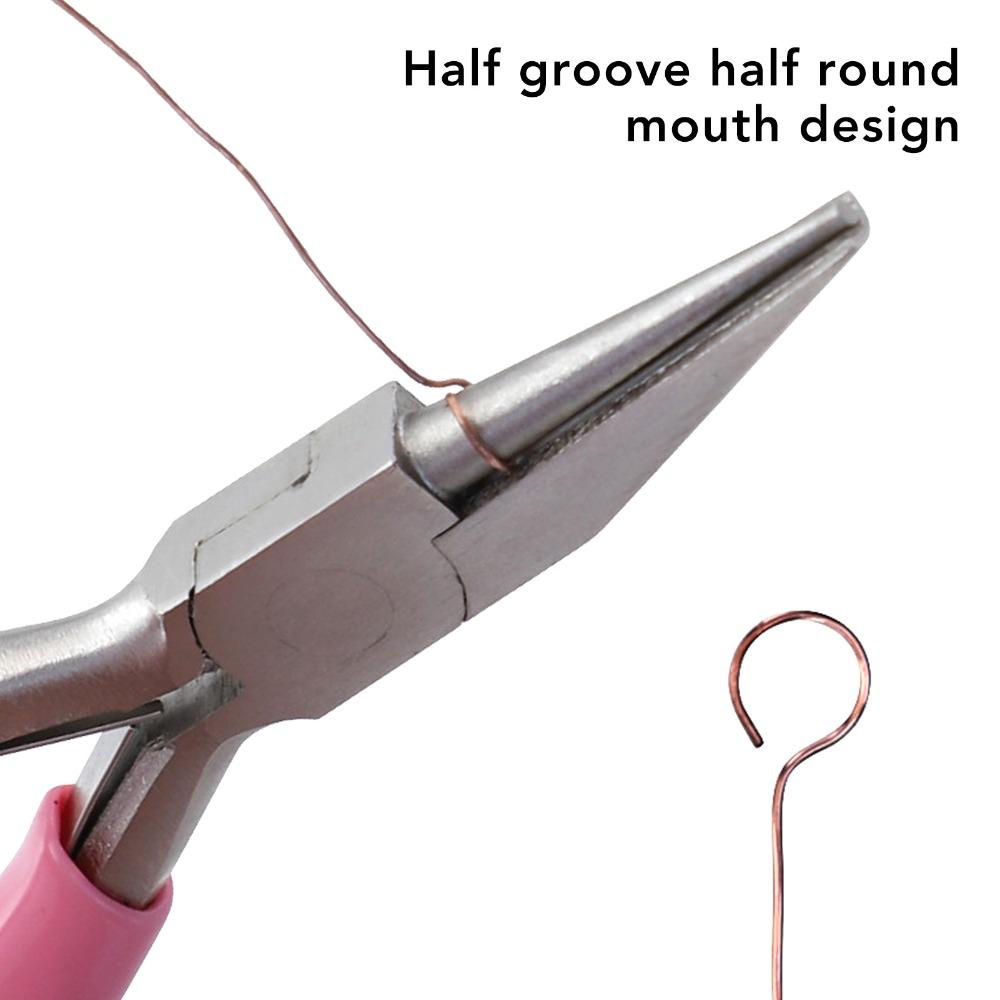 2pcs Concave Jaws Wire Winding Pliers Jewelry Making Pliers Wire Bending & Looping