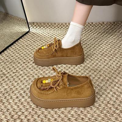 All-inclusive Birkenstocks, Women's Thick Soles Will Increase In Height In the Autumn of 2025, New Retro Casual Single Shoes, One Pedal, Lazy Shoes.