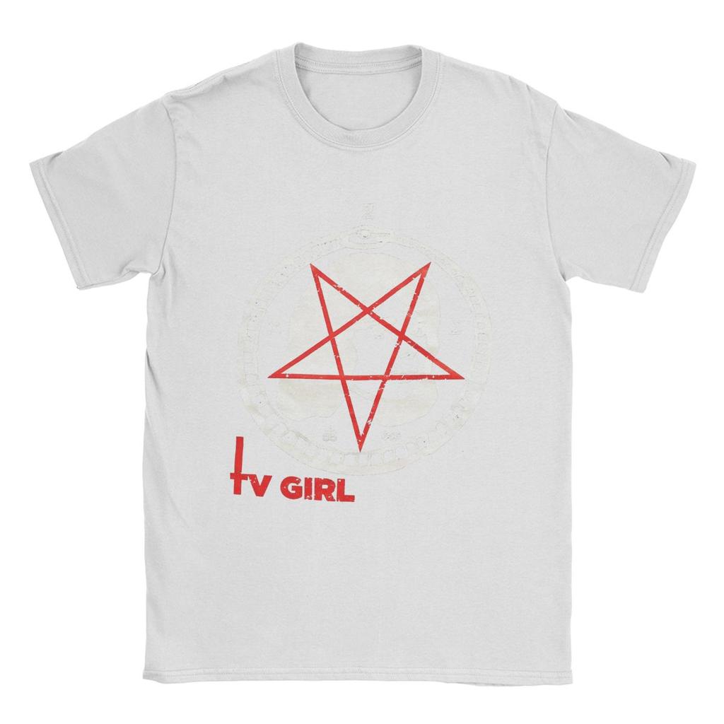Punk Tv Girl T-Shirts for Men Amazing Cotton Tees O Neck Short Sleeve T Shirts Summer Clothing