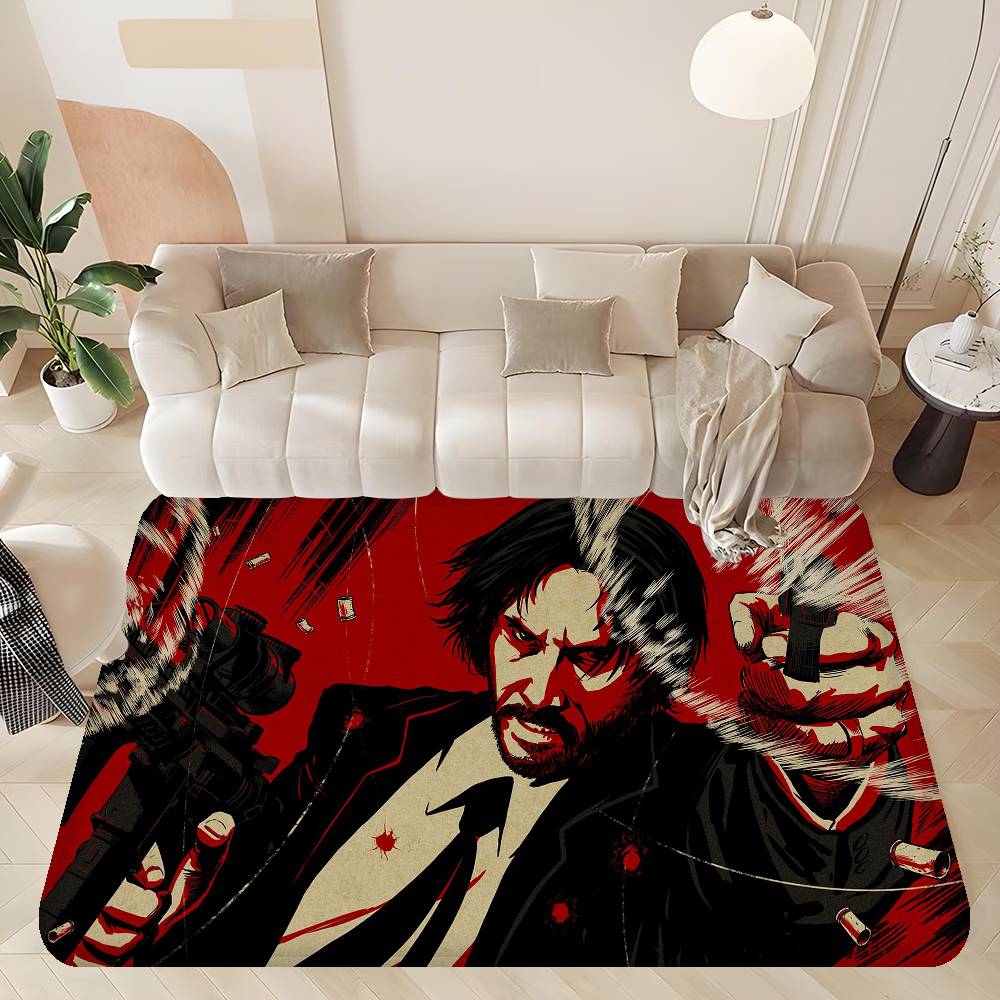 Movie John Wick Bathroom Mat Kids Room Bedroom Decoration Balcony Anti-Slip Doormat Living Room Welcome Rug