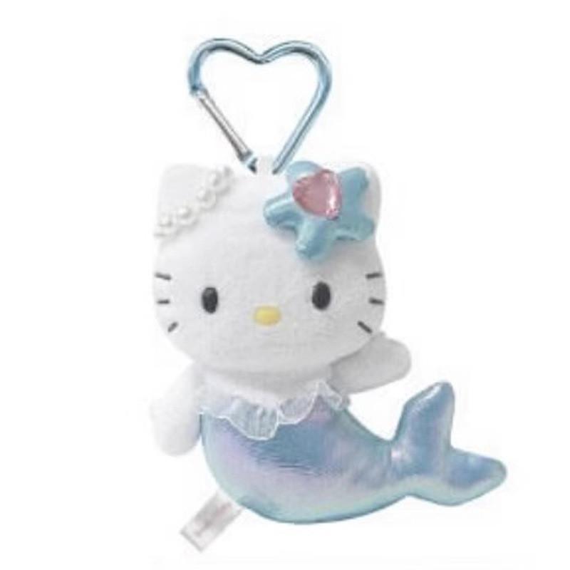 

Kitty Hello Sanrio Plush Keychain Pendant Sparkling Mermaid Design Unicorn Blue Mermaid