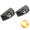 KICARYAJP Side Marker Lights for Hino 17 Profia/Ranger, Crystal Lens Specifications, S25 Halogen Bulbs, 24V, Left and Right Set (Smoke)