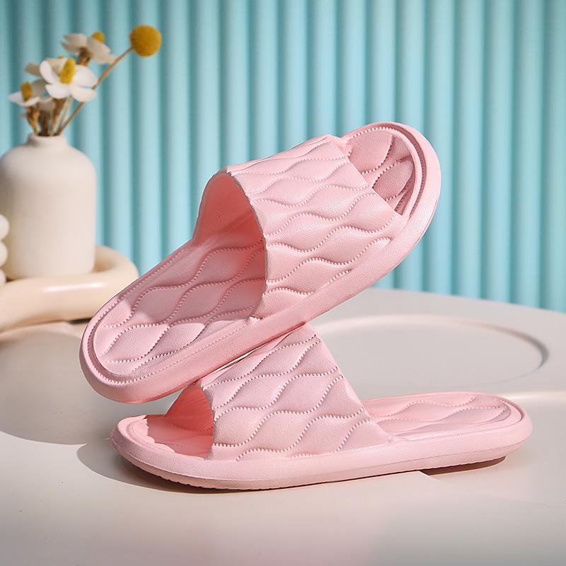 Non-slip bathroom slippers men's summer bath sandals women's home cool slippers