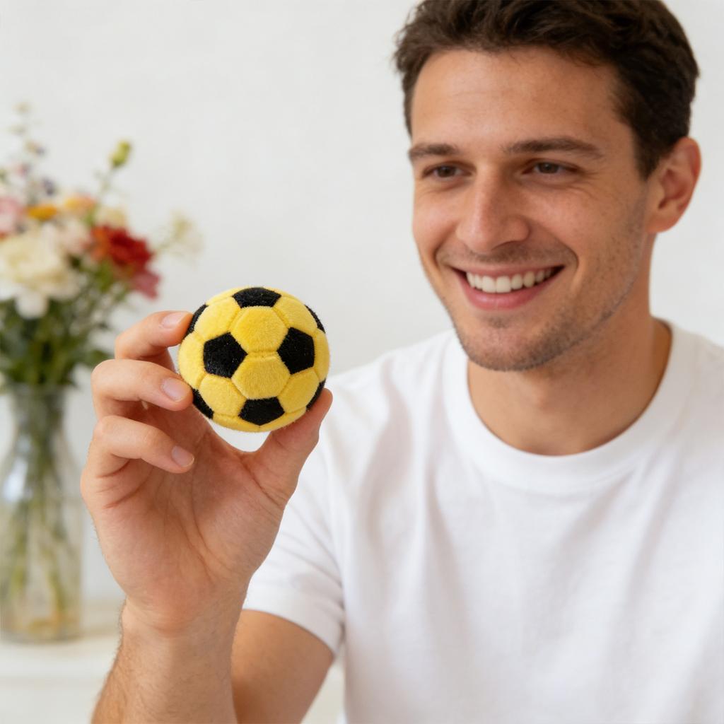 Soccer Ball Shaped Jewelry Box Velvet Material Compact Design Protective Case for Rings and Small Accessories Suitable for Gift Presentation