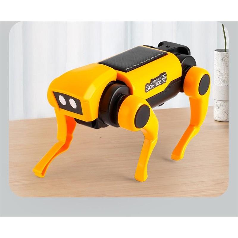 Solar Robot Dog Cat Science Experiment Diy Building Powered Learning Tool Education Robots Technological Gadgets Kit for Kid