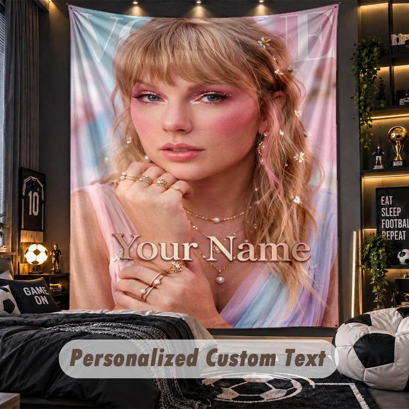 TapestryTaylor Swift Custom Name Text Personalized Wall Hanging Tapestry Home Wall Decor