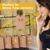 100pcs Kraft Paper Jewelry Display Cards Transparent Bag Keychain Display Cards  Wrapping